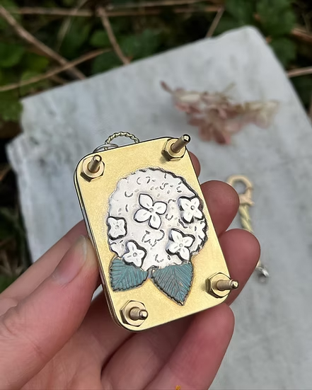 🌸Micro Flower Press Necklace Pendant