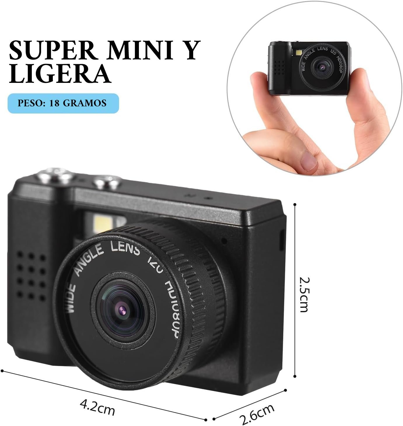 Mini Digital Camera with LCD Screen LED Flash