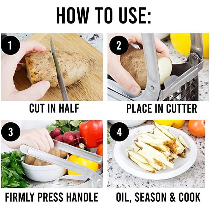 💥LAST DAY SALE 49% OFF-Stainless Steel French Fry Cutter