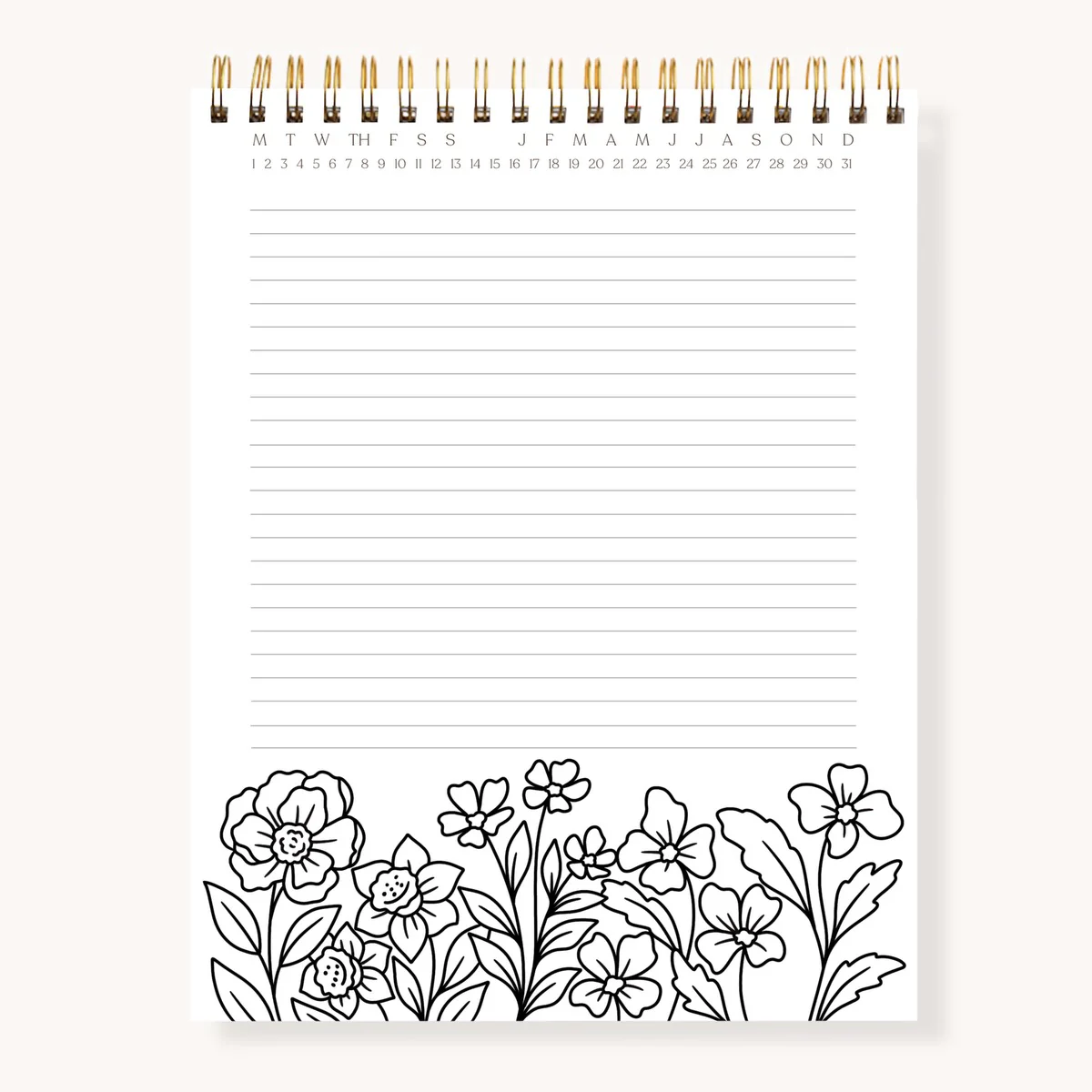 🎨COLOR-IN SPIRAL NOTEBOOK & DAILY PLANNER🧑‍🎨