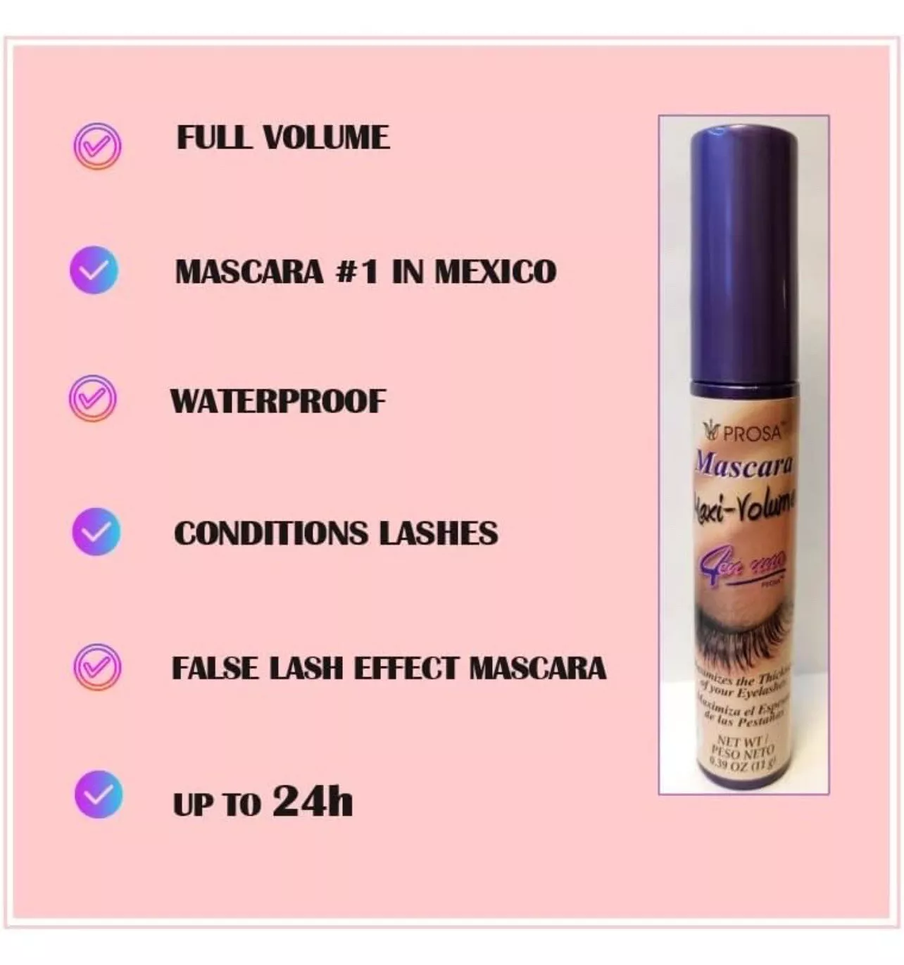 🔥LAST DAY 49% OFF - Prosa Mascara Set of 3 Piece Bundle Set(🔥Mexico Imports)