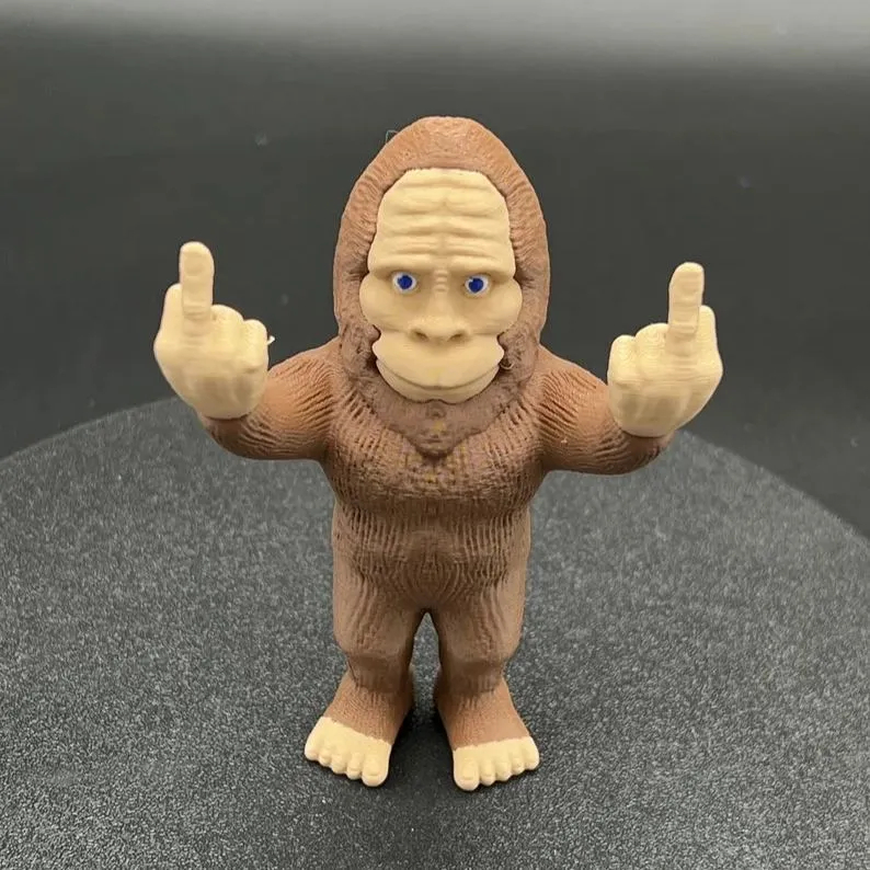 🤣3D Printed Funny Bigfoot Figurine