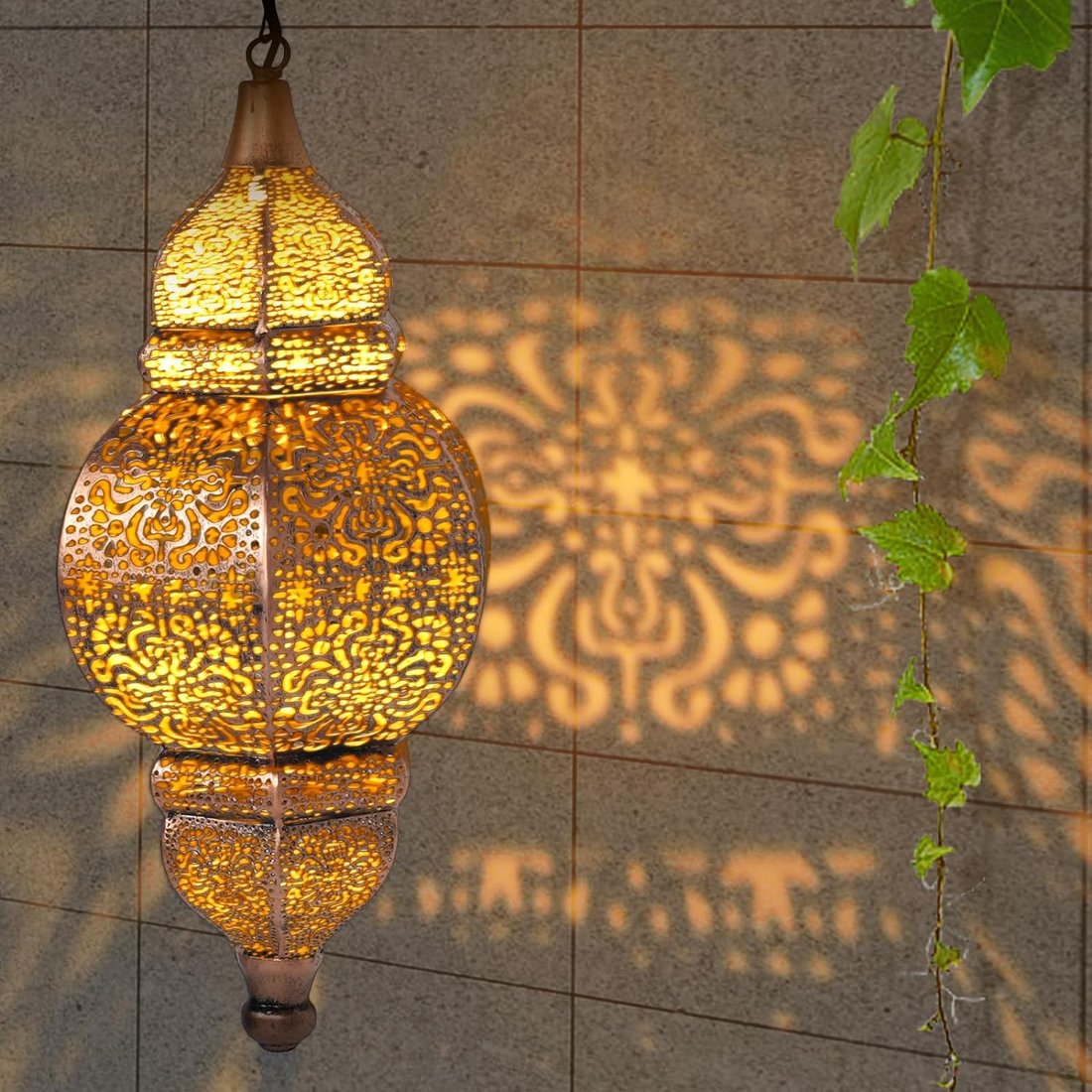 💖Mother's Day Sale 49%OFF🎁Hanging Solar Moroccan Lantern Outdoor Decoration
