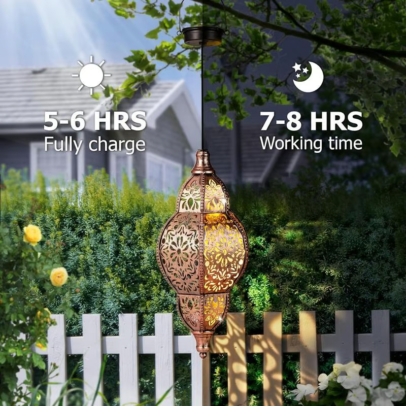 💖Mother's Day Sale 49%OFF🎁Hanging Solar Moroccan Lantern Outdoor Decoration
