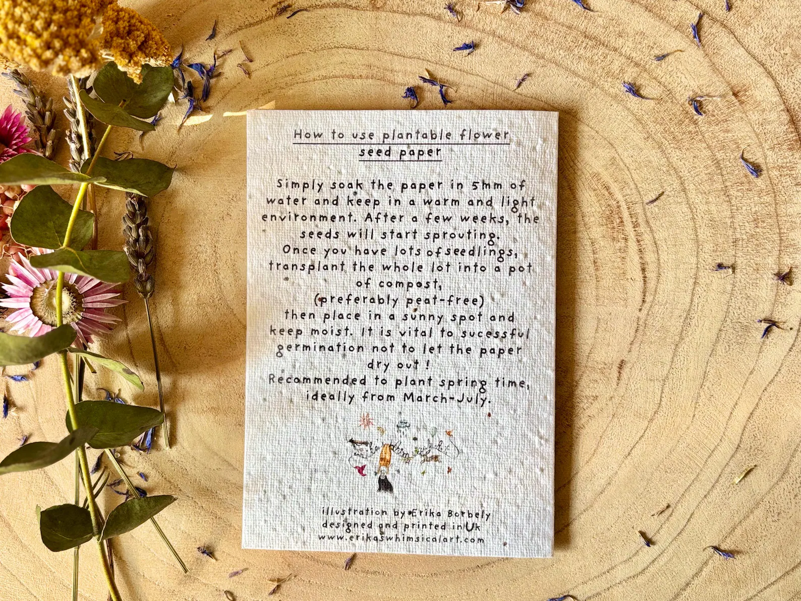 🎁Mother's Day Sale 49% OFF💌Plantable Flower Seed Paper Mother's Day Card