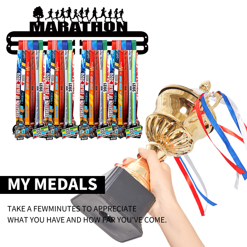 MARATHON- Medal Hanger Holder Display Rack