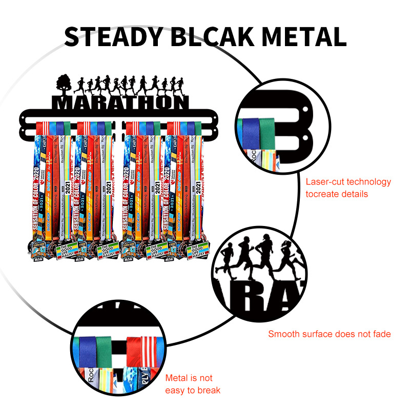 MARATHON- Medal Hanger Holder Display Rack