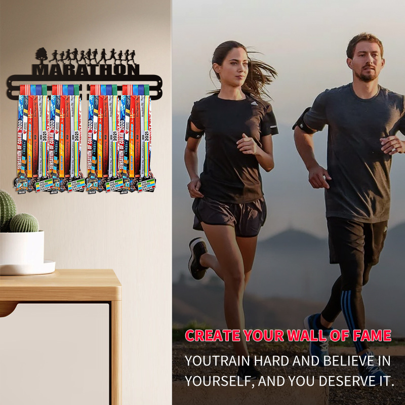 MARATHON- Medal Hanger Holder Display Rack