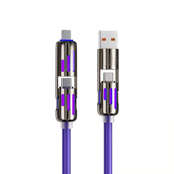 🔥Last Day 49% OFF - ⚡Max 240W –🔋4-in-1 Multi-Function LED Portable USB Charging Cable