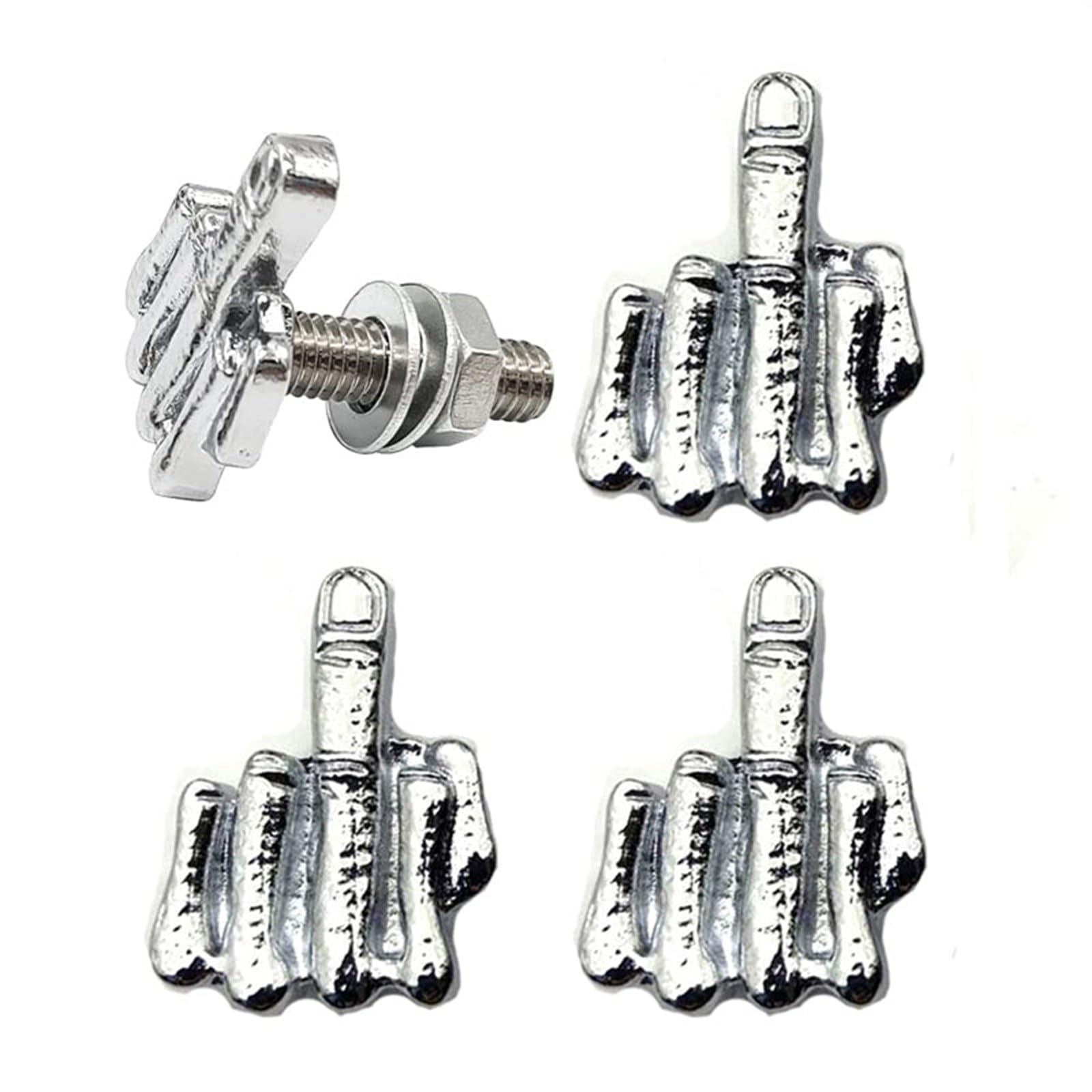 Motorcycle Universal Finger License Plate Screw