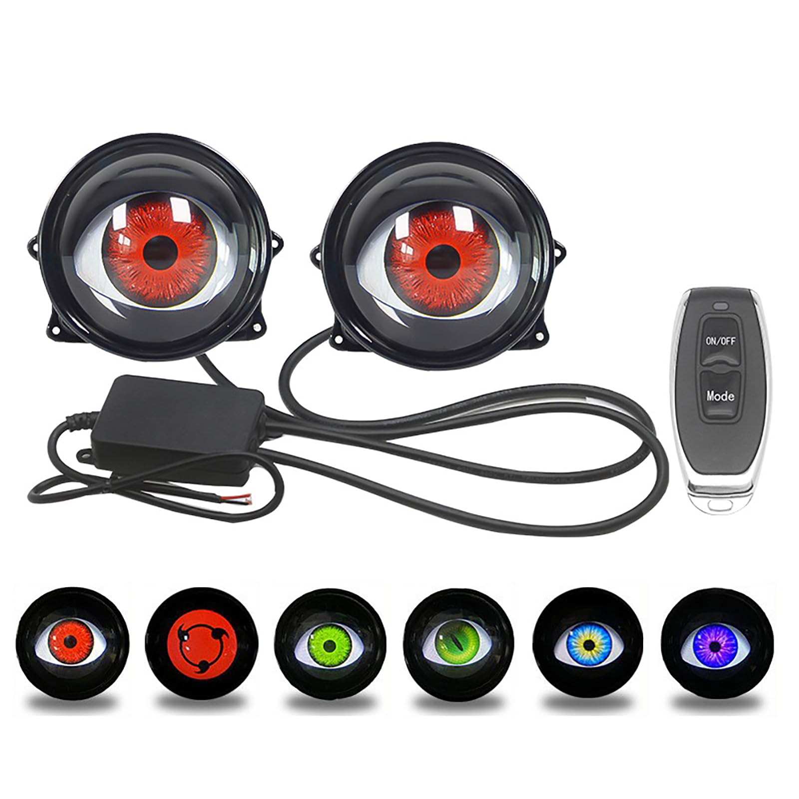 👿Devil Eyes Light for Cars/Motorcycle - 6 Adjustable Eye Pattern