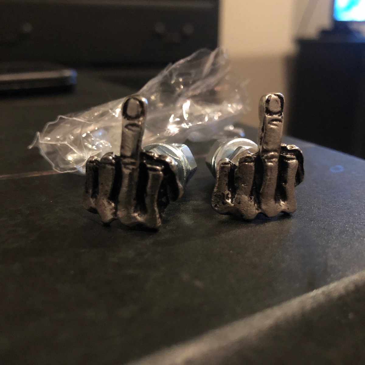 Motorcycle Universal Finger License Plate Screw