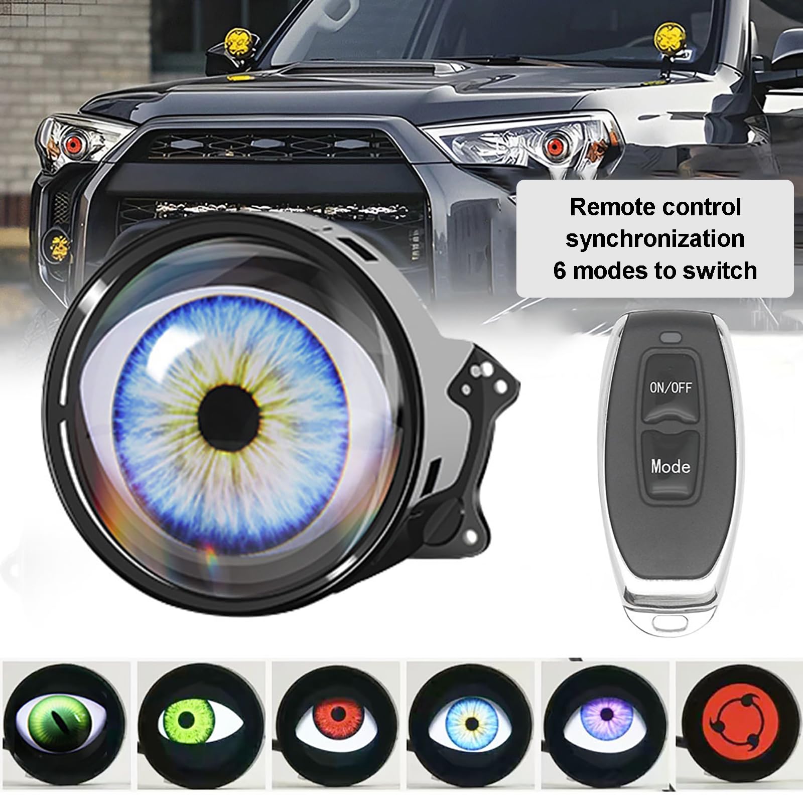 👿Devil Eyes Light for Cars/Motorcycle - 6 Adjustable Eye Pattern