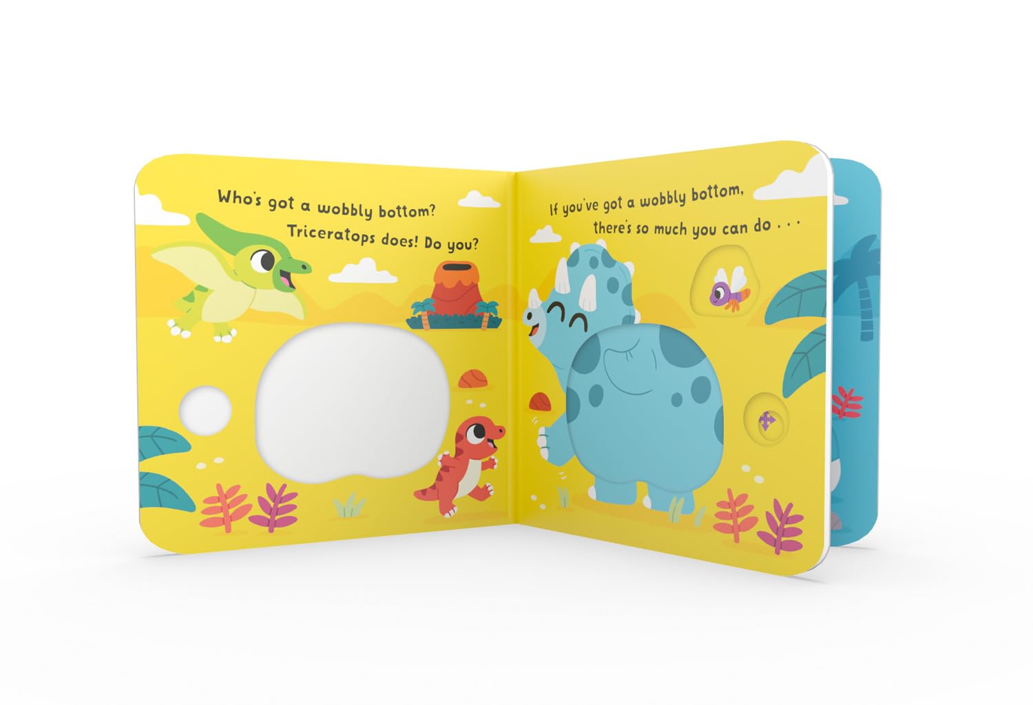 Dinosaur's Wobbly Bottom: A fun-filled new interactive novelty board book series with sliders to wobble! (WOBBLY BOTTOMS)