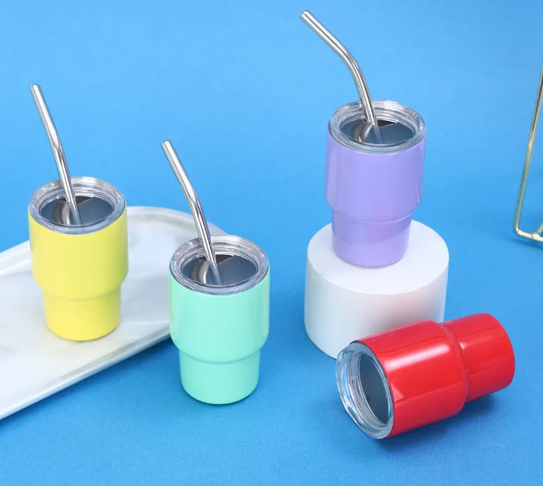 💥Buy 3 get 1 free - 🧉Mini wine glasses with straws for wedding birthday bachelorette party