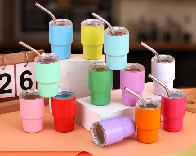 💥Buy 3 get 1 free - 🧉Mini wine glasses with straws for wedding birthday bachelorette party