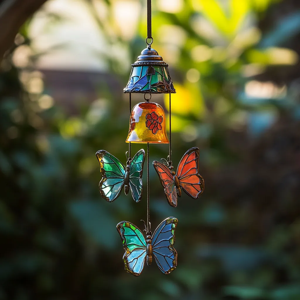 🌈🦋Butterfly Wind Chime Decoration
