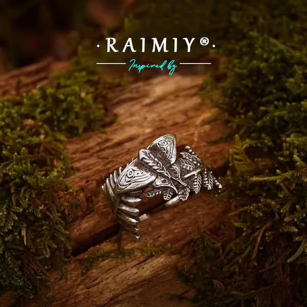 Moth & Fern Adjustable Ring💍