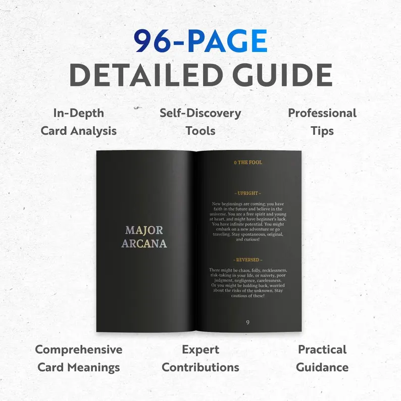 🔮Stained Glass Tarot Deck – 78 Cards with Foil Edges