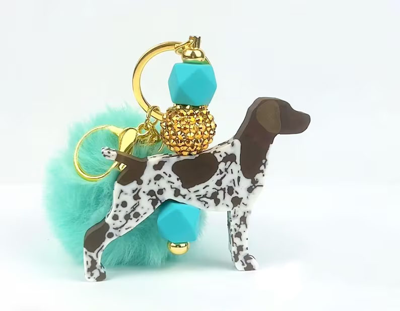 🐾GSP {German Shorthair Pointer} Keychain: Purse Charm