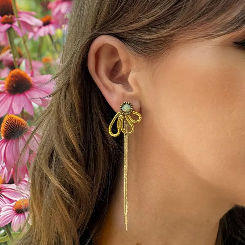 Handmade Coneflower Earring Jackets