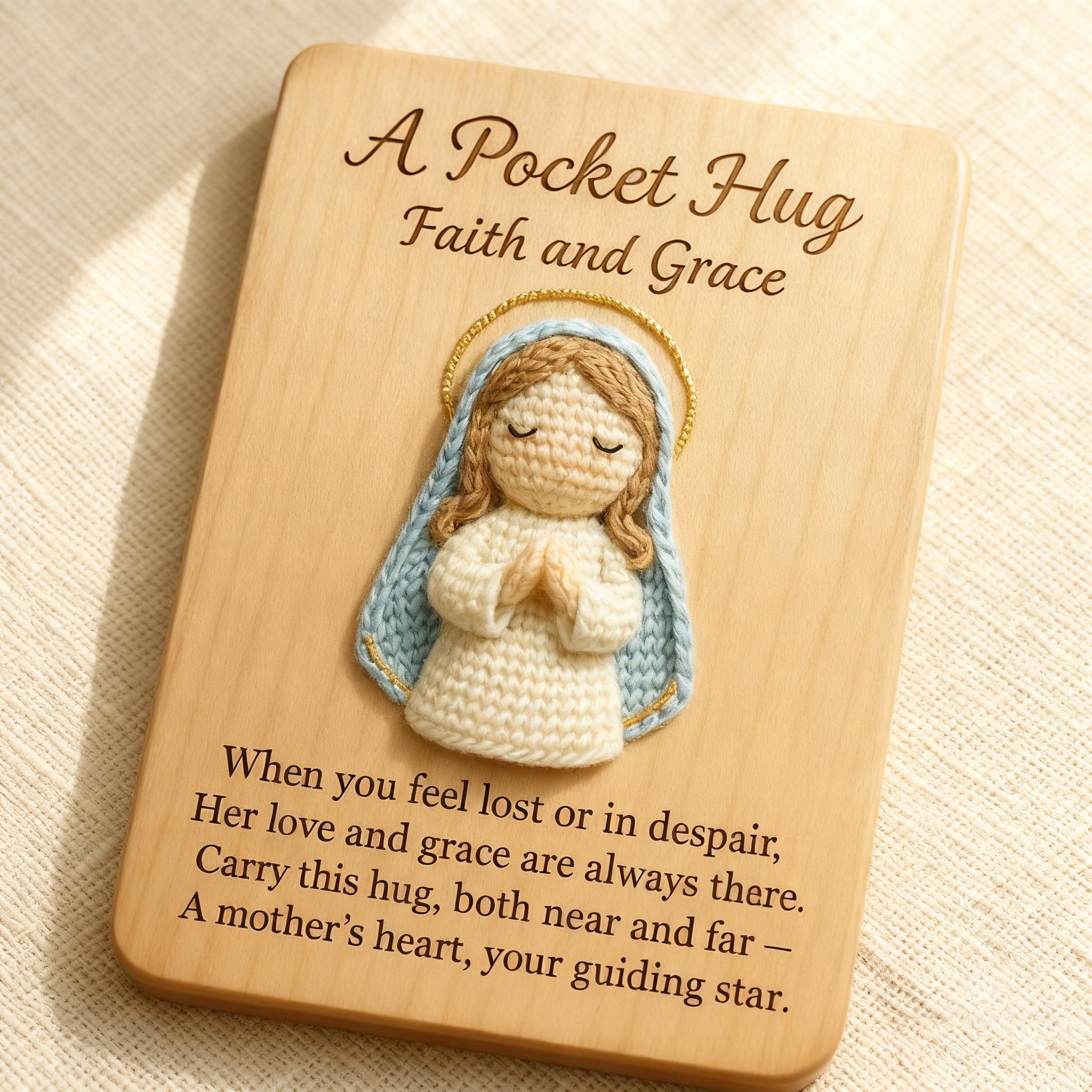 🔥Last Day 49% OFF - 🙏God and the Virgin Mary Pocket Hug- A Gift of Emotional Comfort🎁