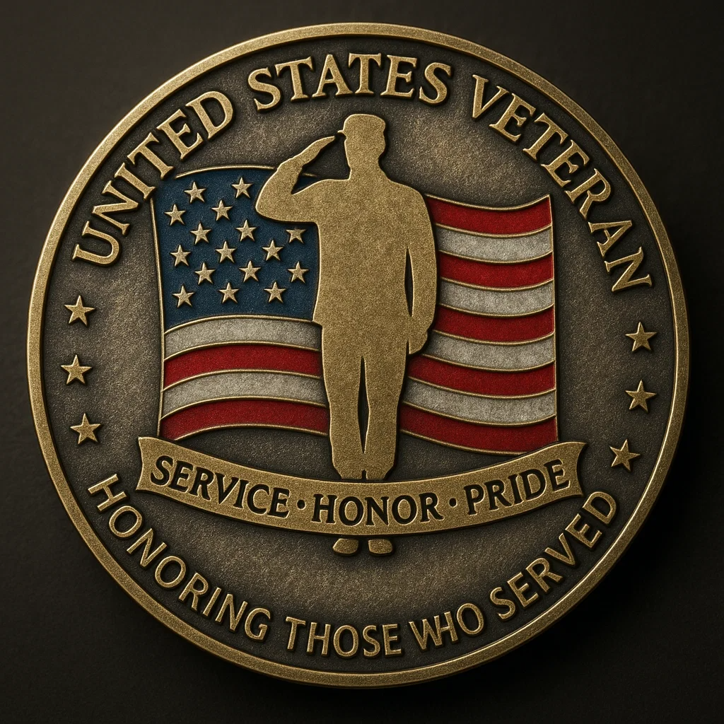 🏆Flash Sale 60% OFF - 🇺🇸 “Never Underestimate an Old Man” – U.S. Veteran Commemorative Coin 🪖