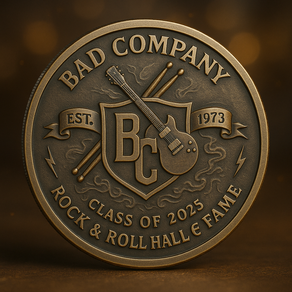 🎸🎙BAD COMPANY • Rock & Roll Hall of Fame Inductee Coin (2025)