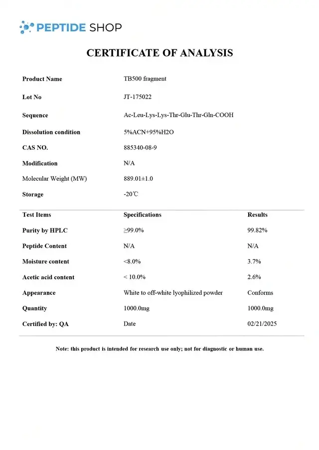 TB-500 (Thymosin beta 4)