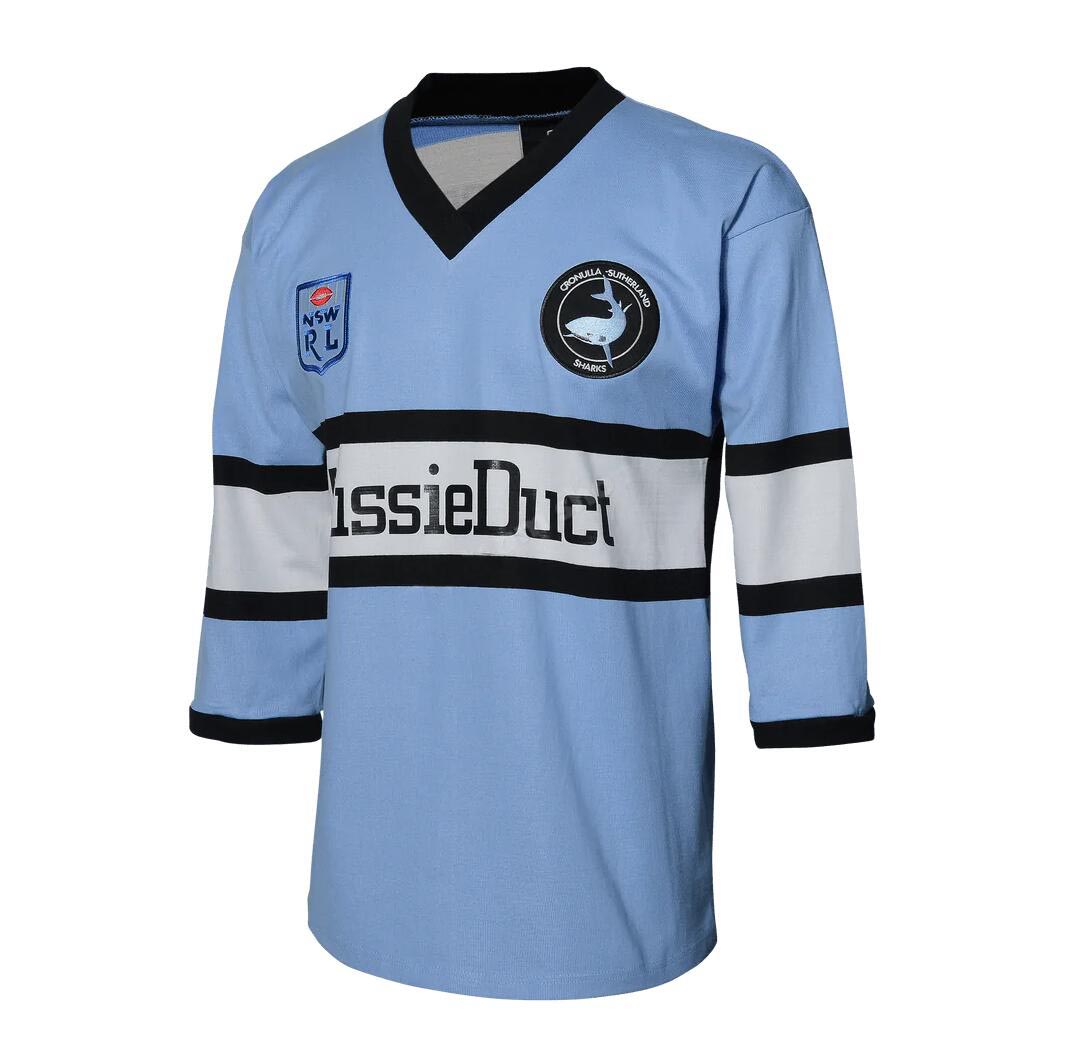 Cronulla Sutherland Sharks 1988 Long Sleeve Retro Jersey