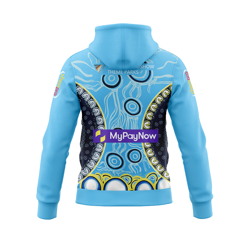 NRL Gold Coast Titans 2024 Indigenous Zipper Hoodie