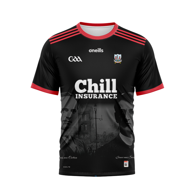 Men's CORK GAA 2-Stripe 1920 Commemoration Jersey Black