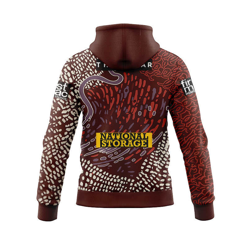 NRL Brisbane Broncos 2024 Indigenous Zipper Hoodie