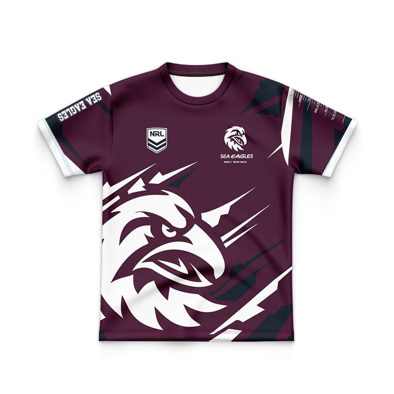 Kid's NRL Manly Warringah Sea Eagles 2024 'FISHFINDER' Jersey
