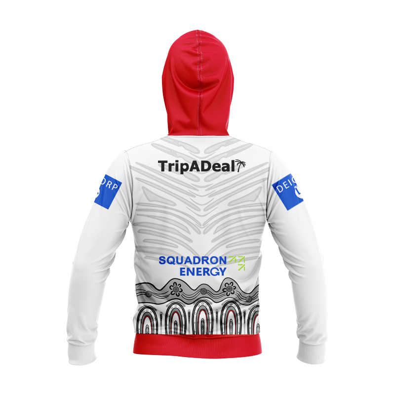 Kid's NRL St George Illawarra Dragons 2024 Indigenous Hoodie