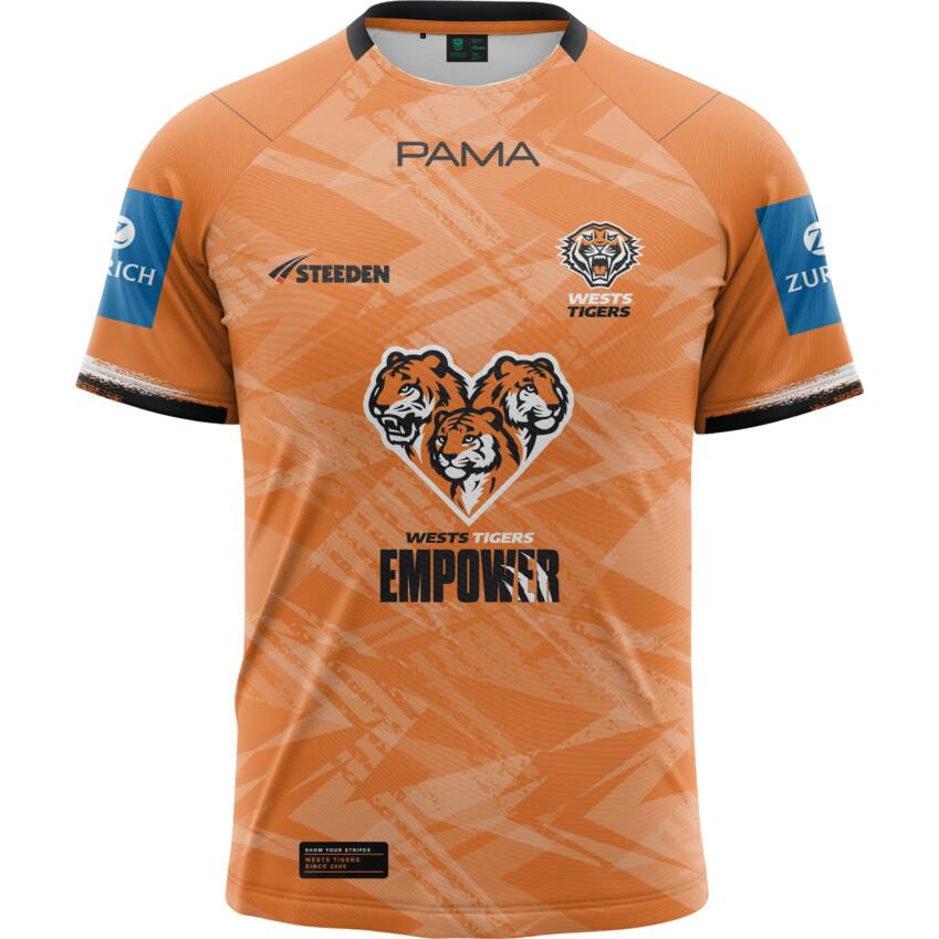 NRL Wests Tigers 2025 Training Jersey