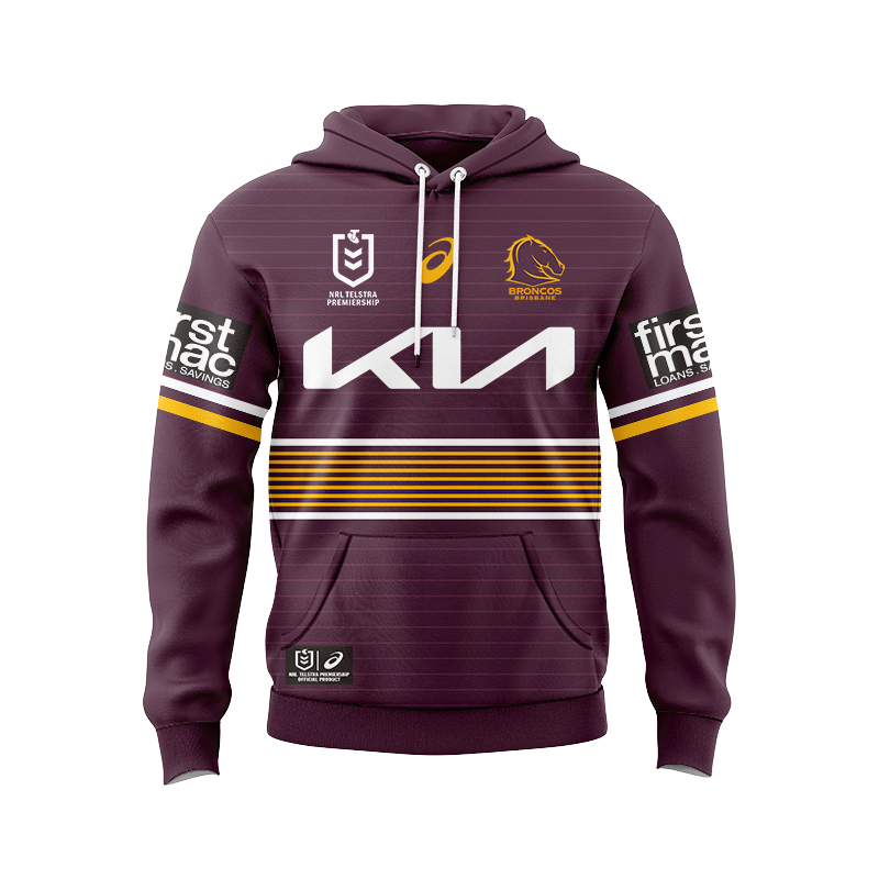 NRL Brisbane Broncos 2022 Home Hoodie