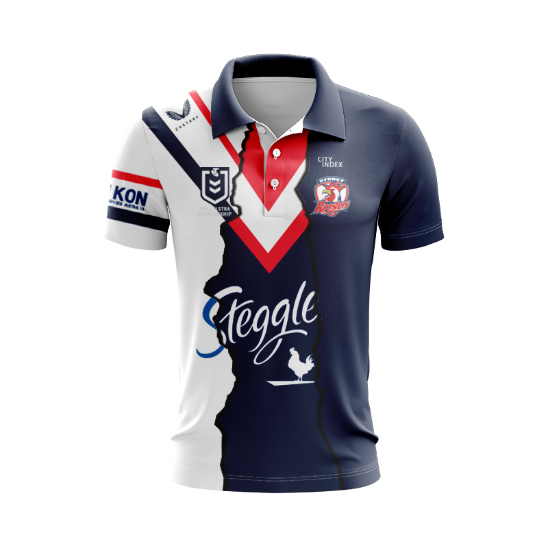 NRL Sydney Roosters 2024 Mix Polo Shirt