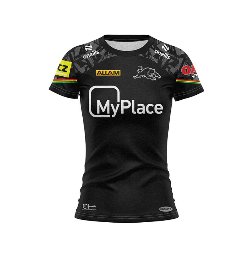 Women's NRL Penrith Panthers 2024 Black Training Jersey