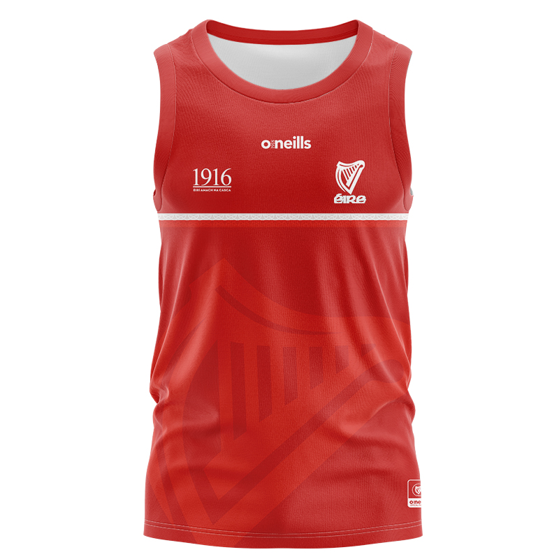 Men's Ireland GAA 1916 Commemoration Red New Sleeveless Jersey
