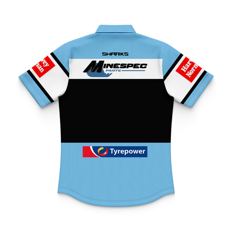 Kid's NRL Cronulla-Sutherland Sharks 2024 Home Polo Shirt