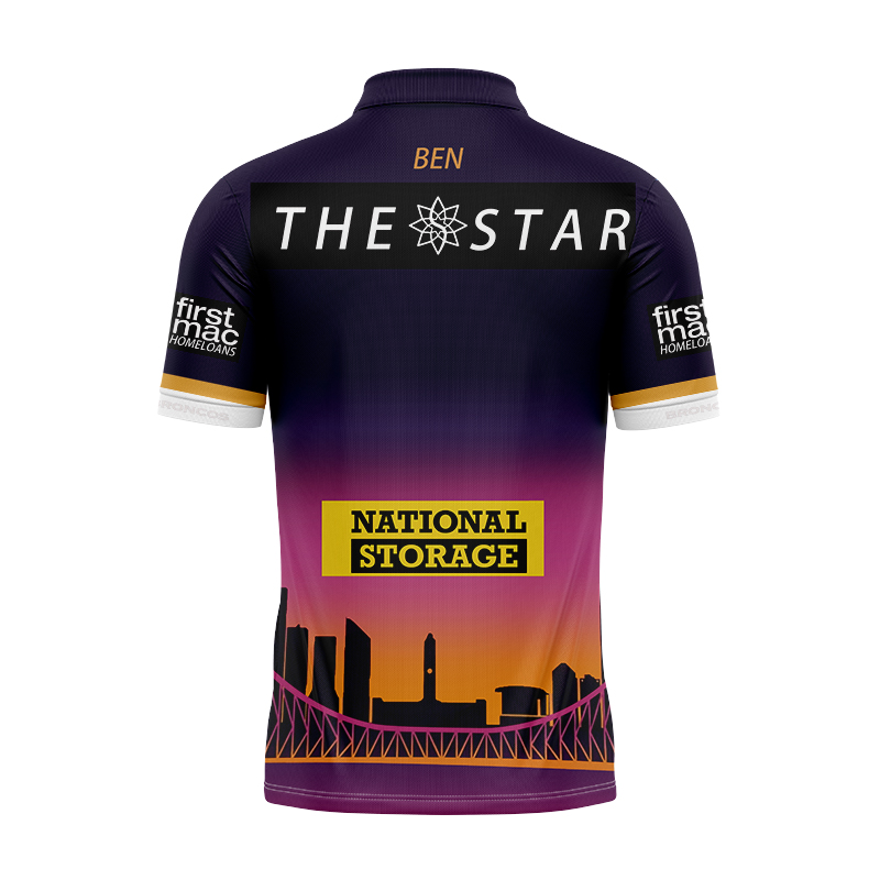 NRL Brisbane Broncos 2023 Alternate Polo Shirt