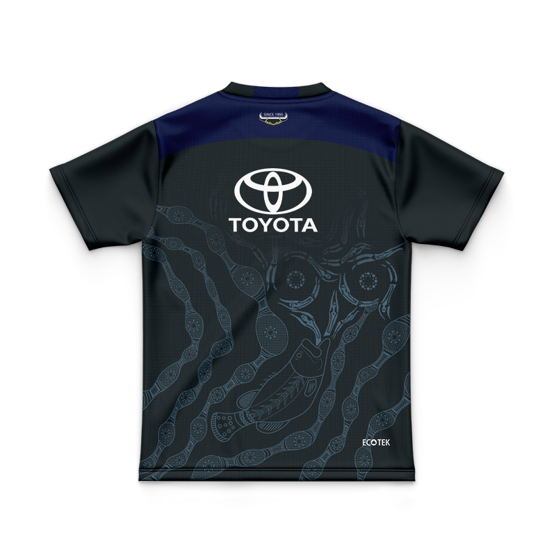Kid's NRL North Queensland Cowboys 2024 Indigenous Dark Jersey