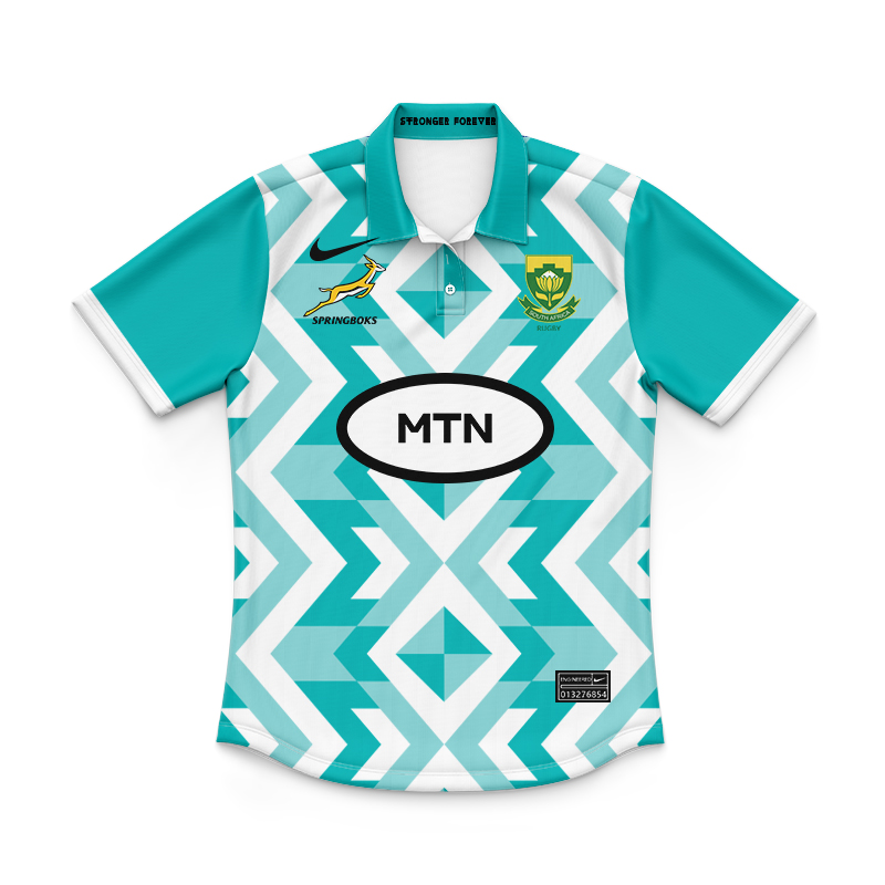 Kid's South Africa Springboks 2024 Away Polo Shirt