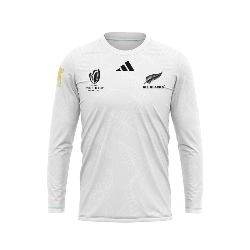New Zealand All Blacks RWC 2023 Long Sleeve Away Jersey