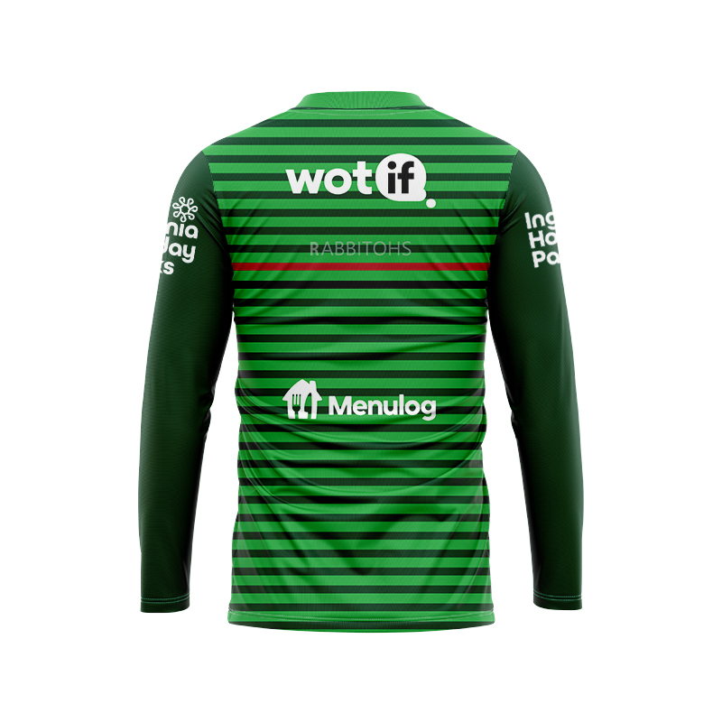 NRL South Sydney Rabbitohs 2024 Long Sleeve Green Training Jersey