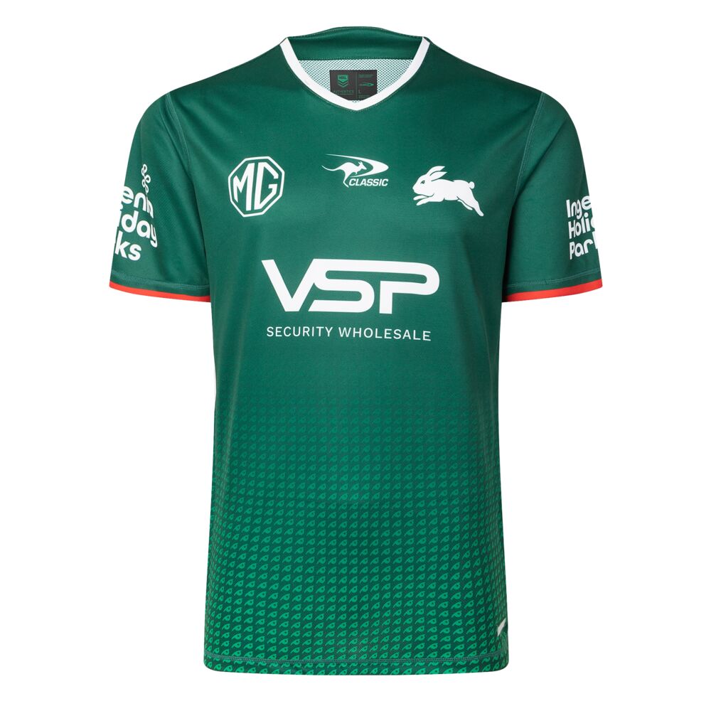 NRL South Sydney Rabbitohs 2025 Green Pro Training Jersey