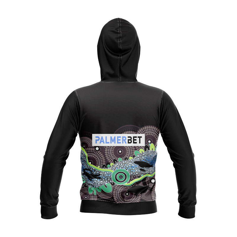 Kid's NRL Canberra Raiders 2024 Indigenous Run Out Hoodie