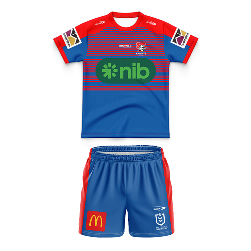 Kid's NRL Newcastle Knights 2024 RB Training Jersey+Shorts