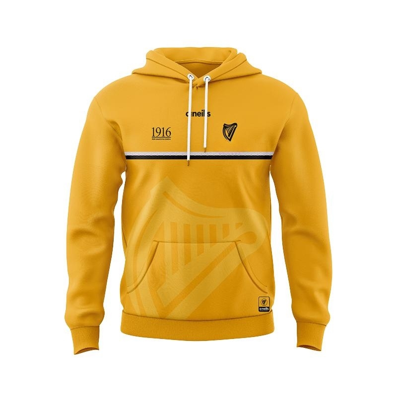 Men's Ireland 1916 Commemoration Yellow GAA Hoodie
